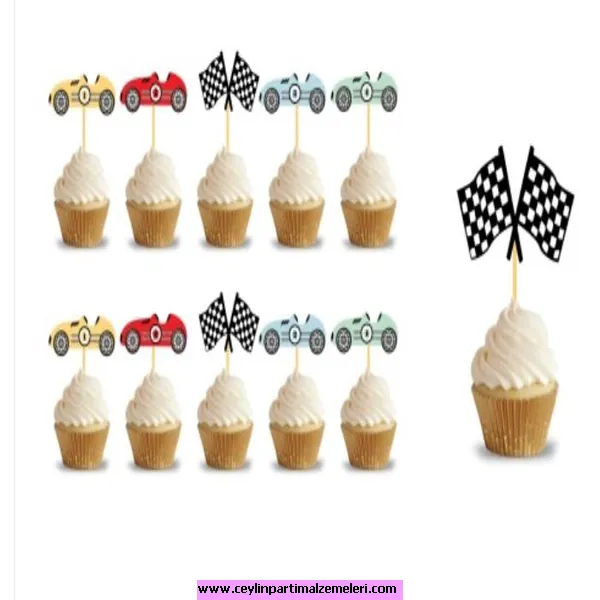 Arabalar Temalı 3D Kürdan